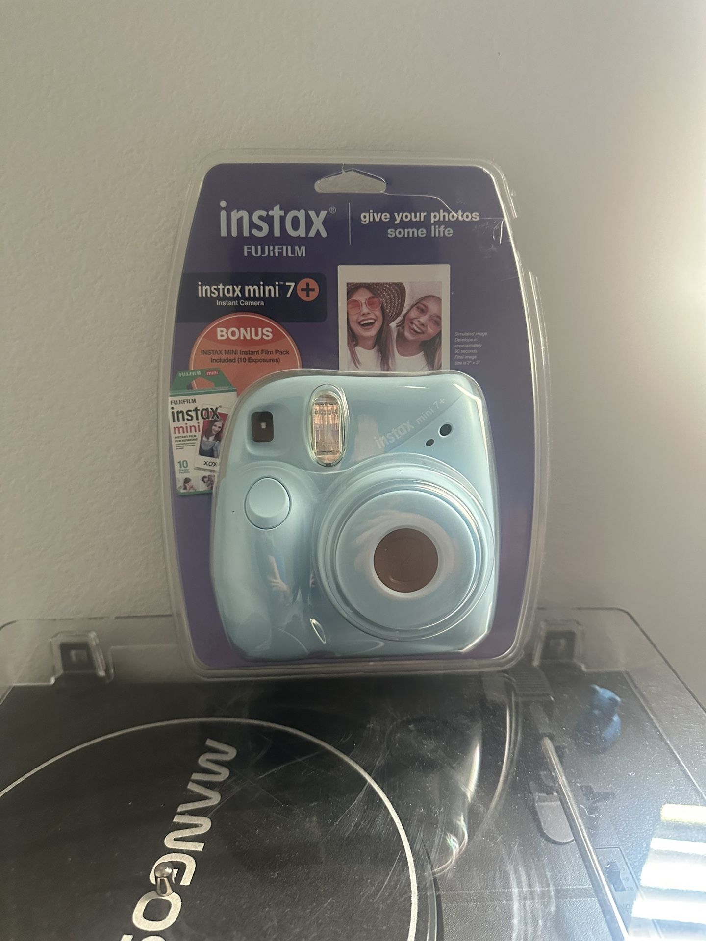 Fujifilm Instax Mini 7+ Light Blue Camera with 10 Film Pack