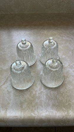 Set of four home interior candles holders cups no chips no broken good condition