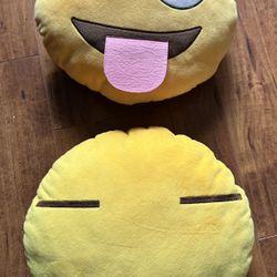 Plush Emoji Smiley Face 12” X2