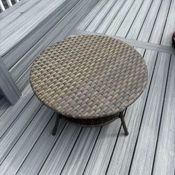 Like  New (Never Used) Wicker Outdoor Table