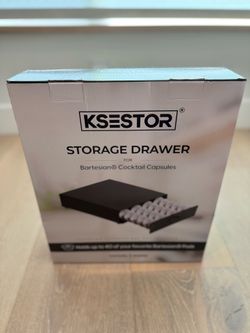 KSESTOR Bartesian Cocktail Capsule Storage Drawer | 40 Pod Holder