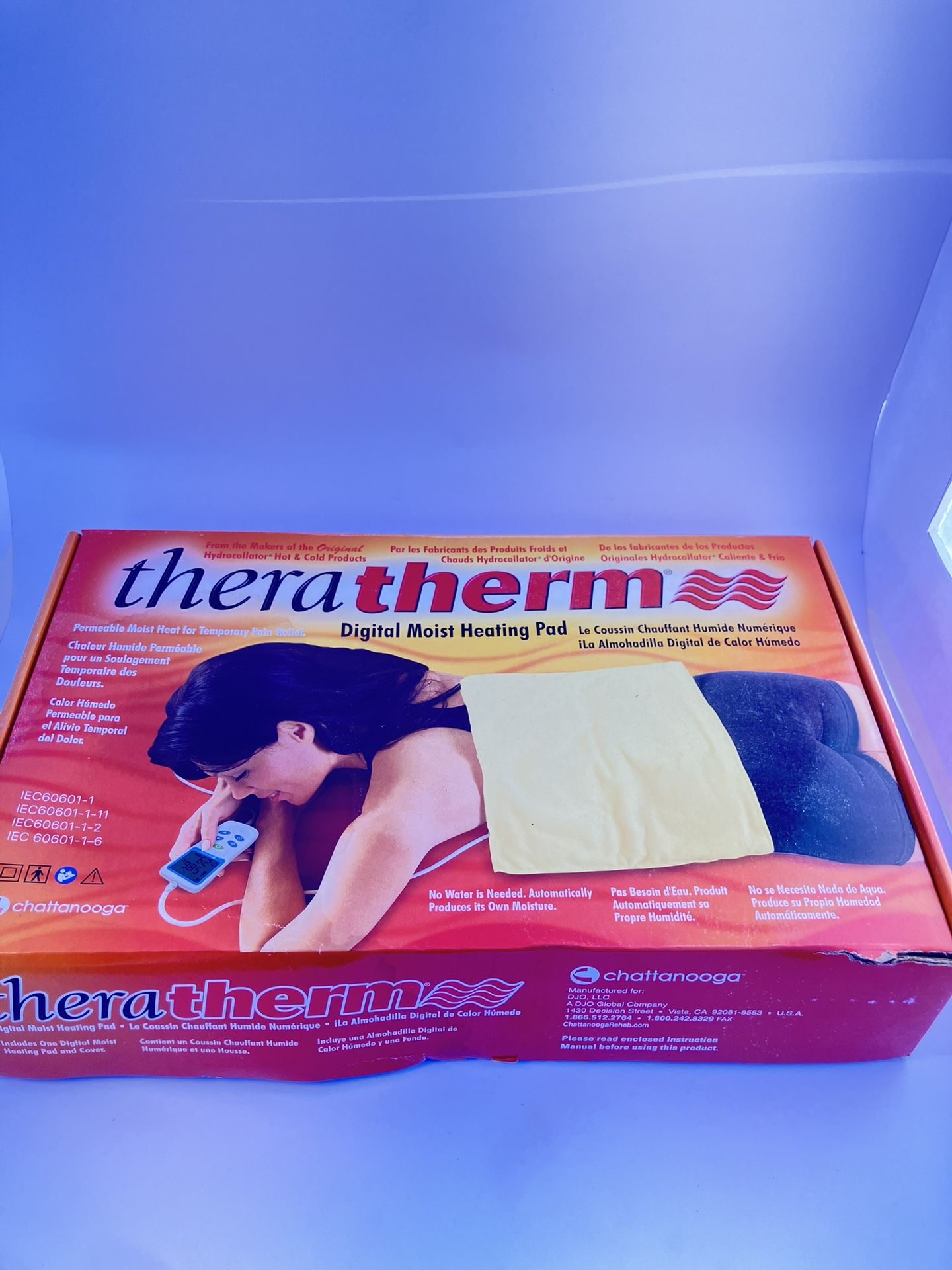 BRAND NEW Chattanooga Theratherm Digital Moist Heating Pad 14×27” – $65