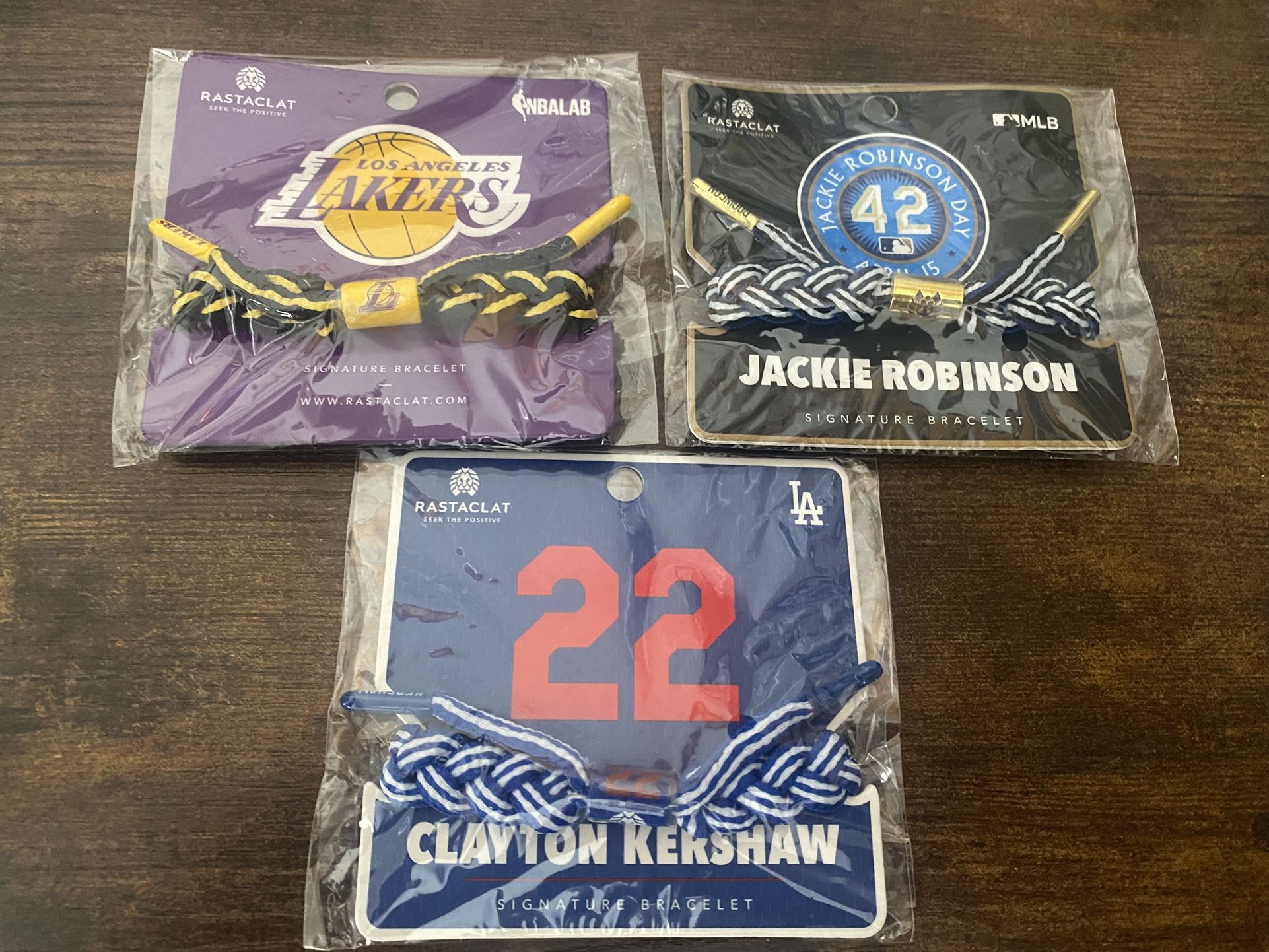 Los Angeles Dodgers And Lakers Official Signature Bracelets
