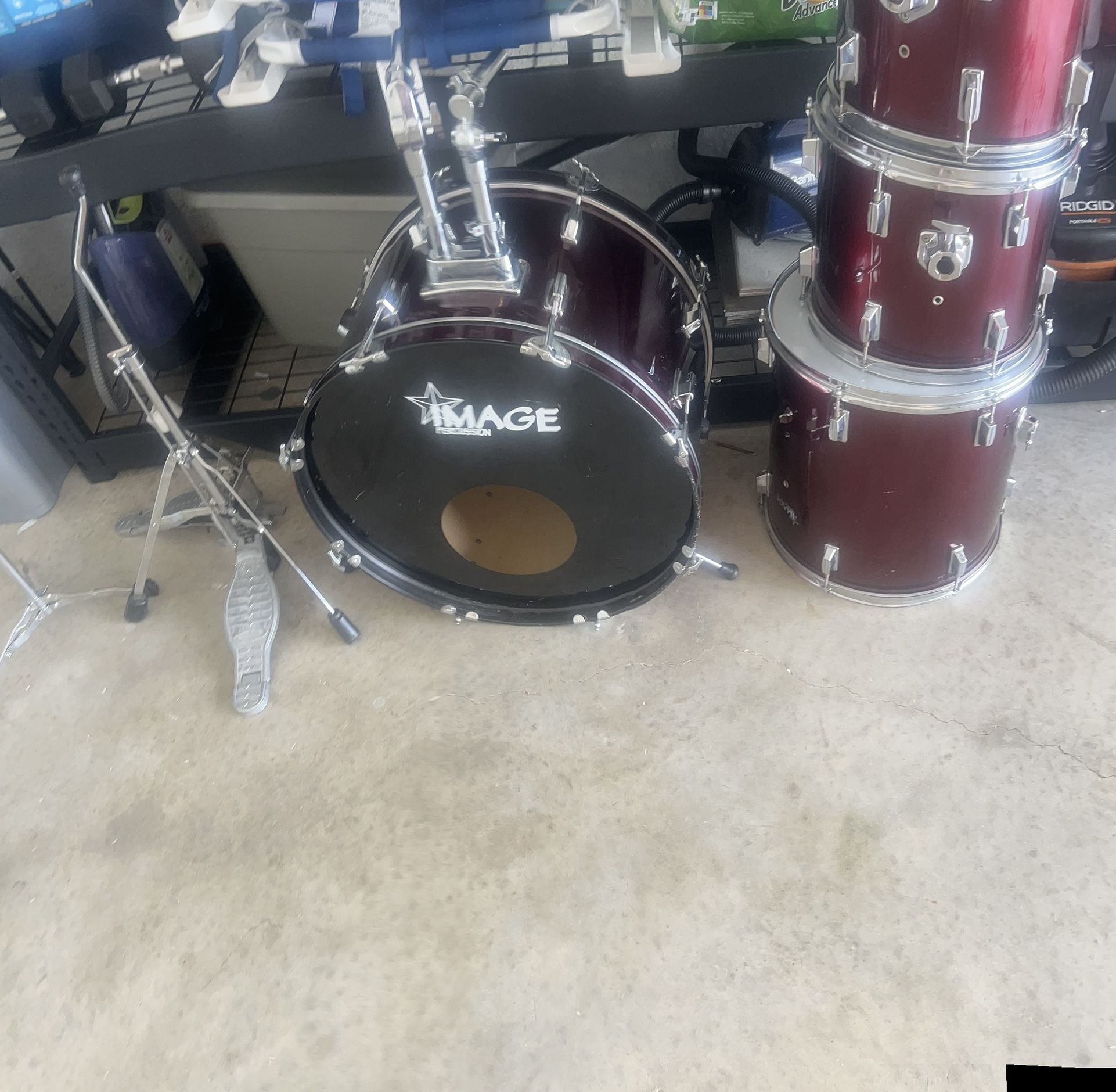 Complete Drum Set  Was 550 Lowered Price Today Pep