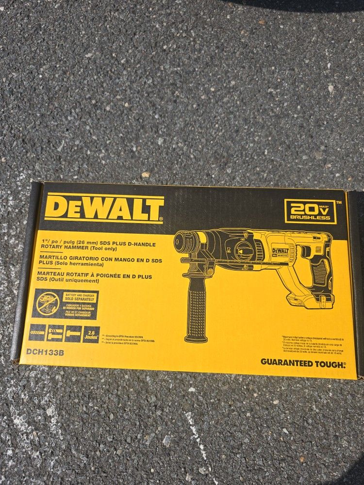 DEWALT
20V MAX Cordless Brushless 1 in. SDS Plus D-Handle Concrete and Masonry Rotary Hammer (Tool Only)