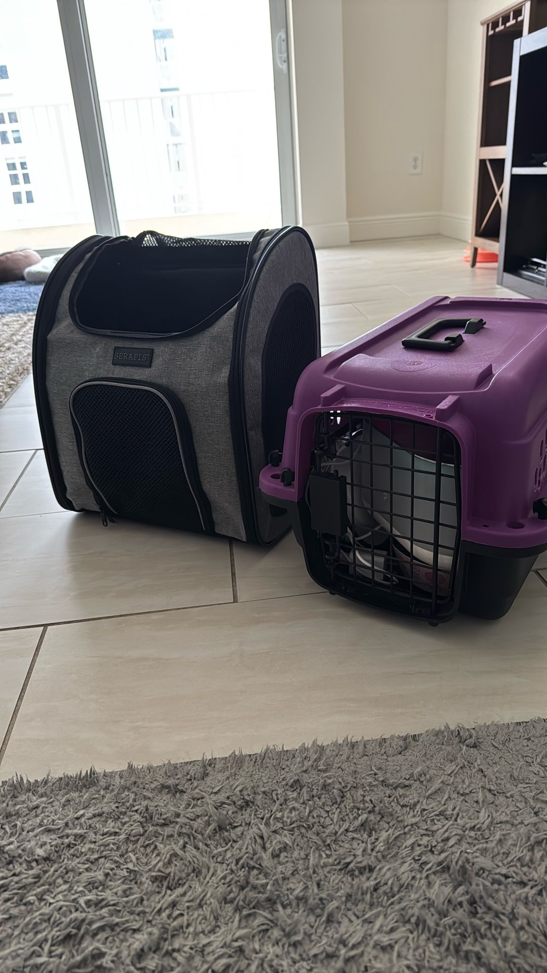 Pet Soft And Hard Carriers Both For $30 (detail see description)