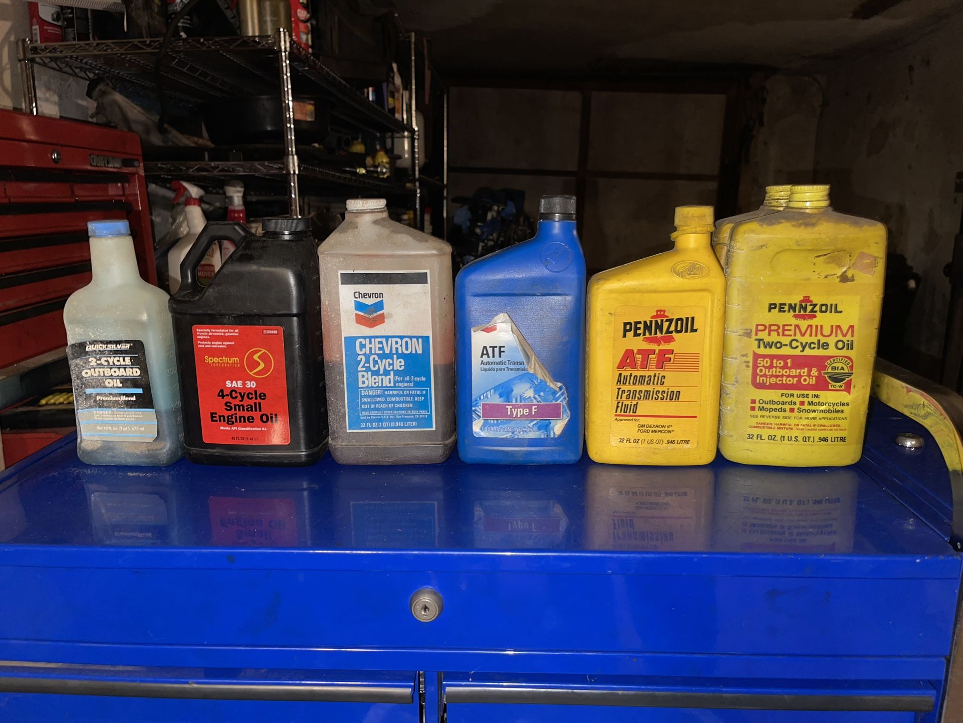 Assorted Motor Oils/Fluids