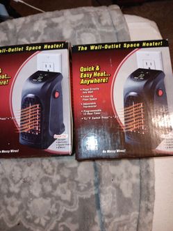 The wall outlet space heater
