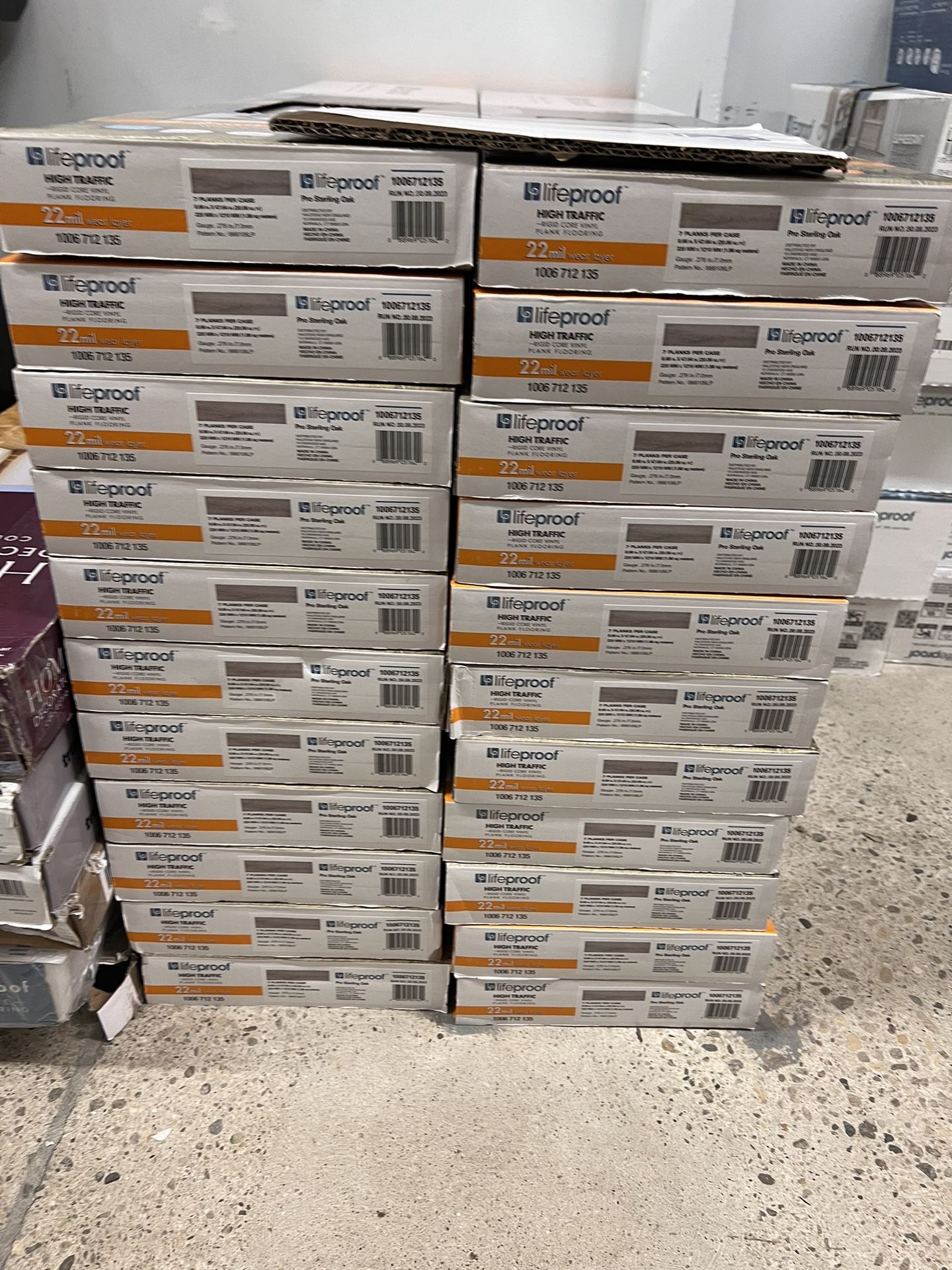 Lifeproof Sterling Oak 22 MIL x 8.7 in. W x 48 in. L Click Lock Waterproof Luxury Vinyl Plank Flooring (20.1 sqft/case Price-50$/box Available -22-box