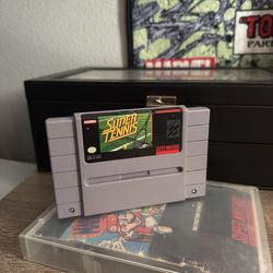 SNES tennis game
