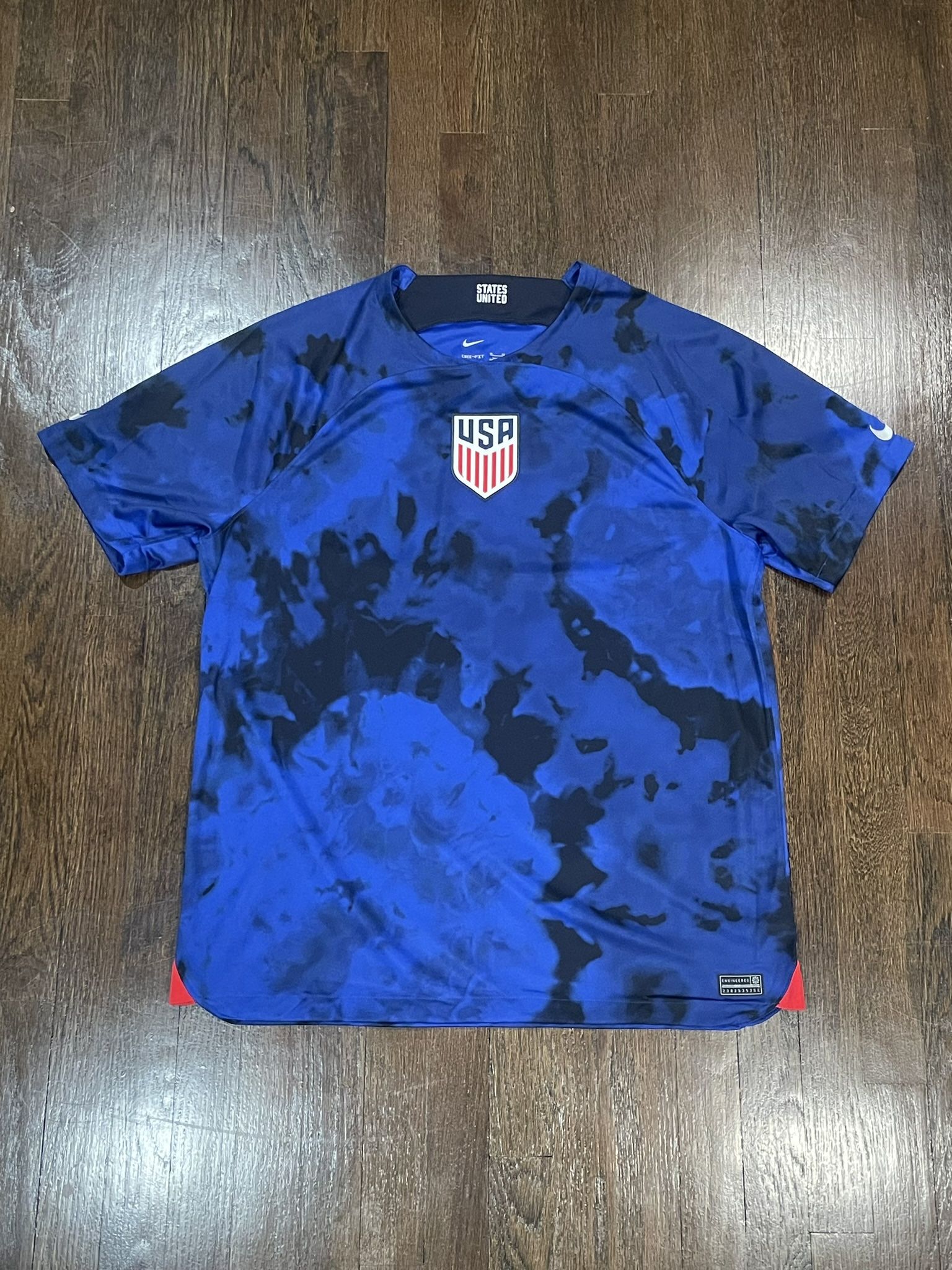 Nike USA soccer jersey in blue and black