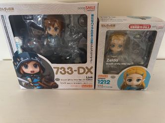 Nendoroid Link 733-DX & Zelda 1212 Breath of the Wild Set