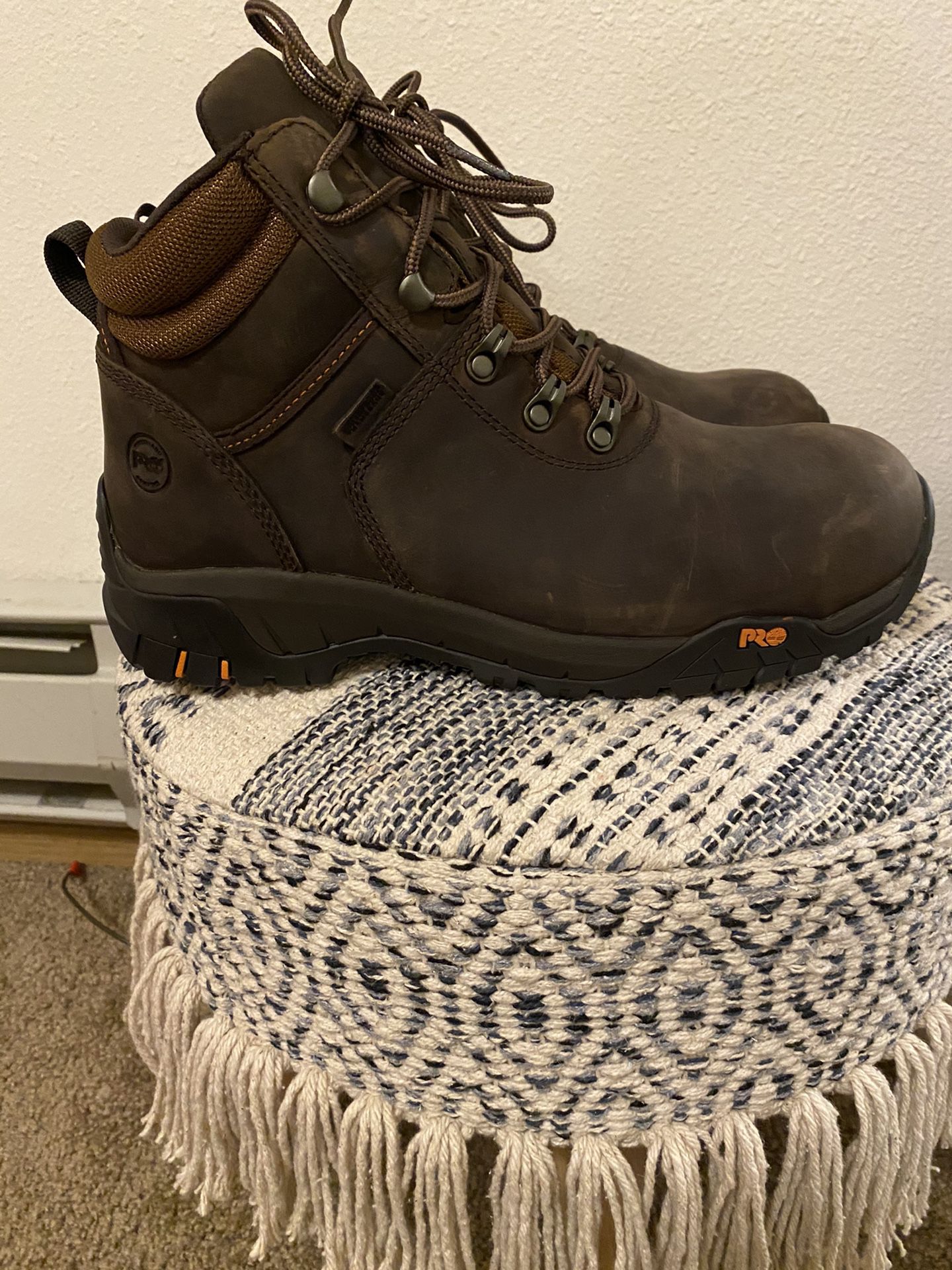 New men size 9 timberland pro comp toe/waterproof work boot