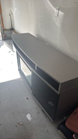 Gray entertainment center