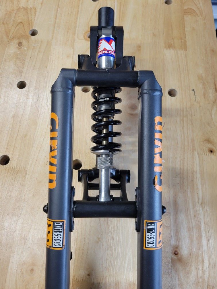 Girvin Noleen Cross Link Elite MTB Suspension Fork 90s Vintage 26” Bike