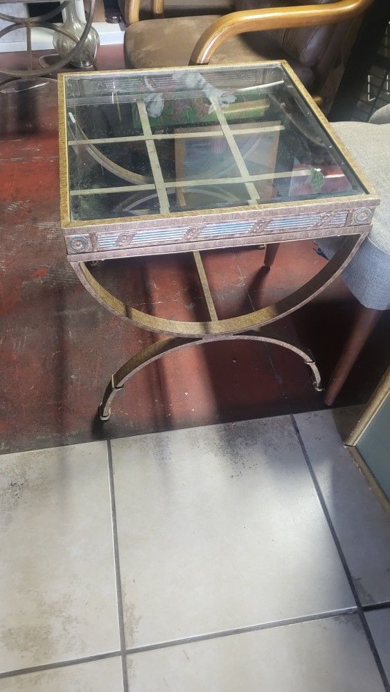 2 Nice GLASS END TABLES