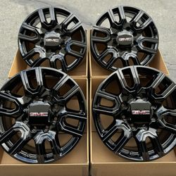 20” GMC AT4 Sierra 2500HD OEM Wheels Gloss Black