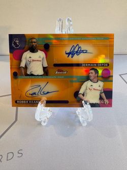 2025 Topps Finest - Jermain Defoe, Robbie Keane #FP-DK Orange Auto /25 (H)