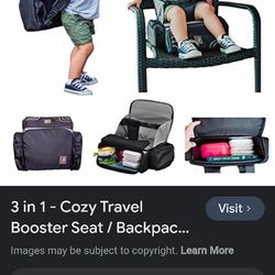 Booster Seat NEW!! 3 in 1 Booster/Backpack/Diaper Bag
