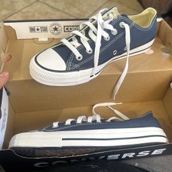 New Navy Blue Converse 