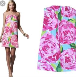 NWT Lilly Pulitzer size 8 Keetan Dress Hotty Pink First Impressions
