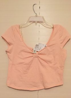 Rose pink crop top