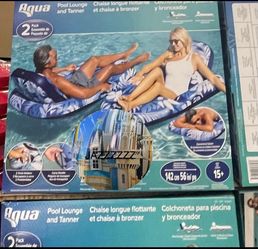Aqua Luxury Pool Lounger 2-pack