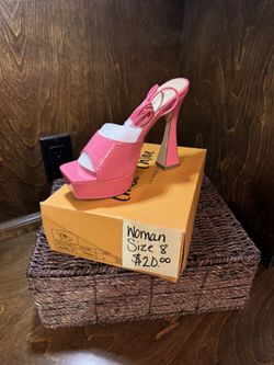 Hot Pink Heels W 8