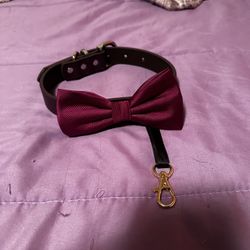 Purple Dog Bow Tie ring bearer Collar, Pet Wedding, Would you Marry me?, Made with Love, Proposal (READ DESCRIPTION!!!)