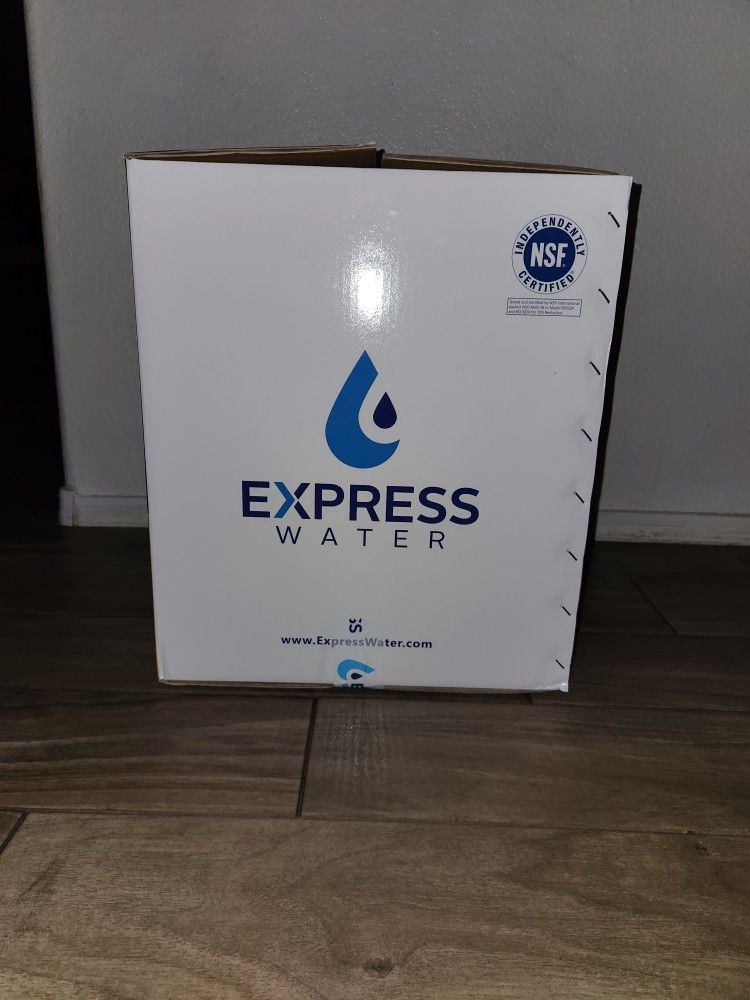 Express Water RO5DX Reverse Osmosis Filtration NSF Certified 5 Stage RO System with Faucet and Tank – Under Sink Water Plus 4 Filters – 50 GPD, 14 x 1