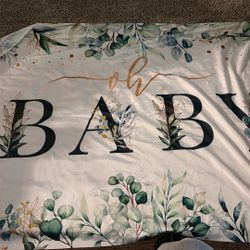 Oh Baby, Backdrop For Baby Shower