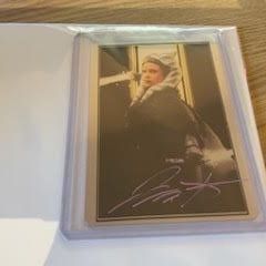 Metal Trading Card Ahsoka Tano Star Wars Signed by James St Art
