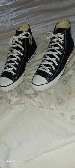 All Star Converse Hightop Sneakers Size 14 Men, Black And White Good Condition $30
