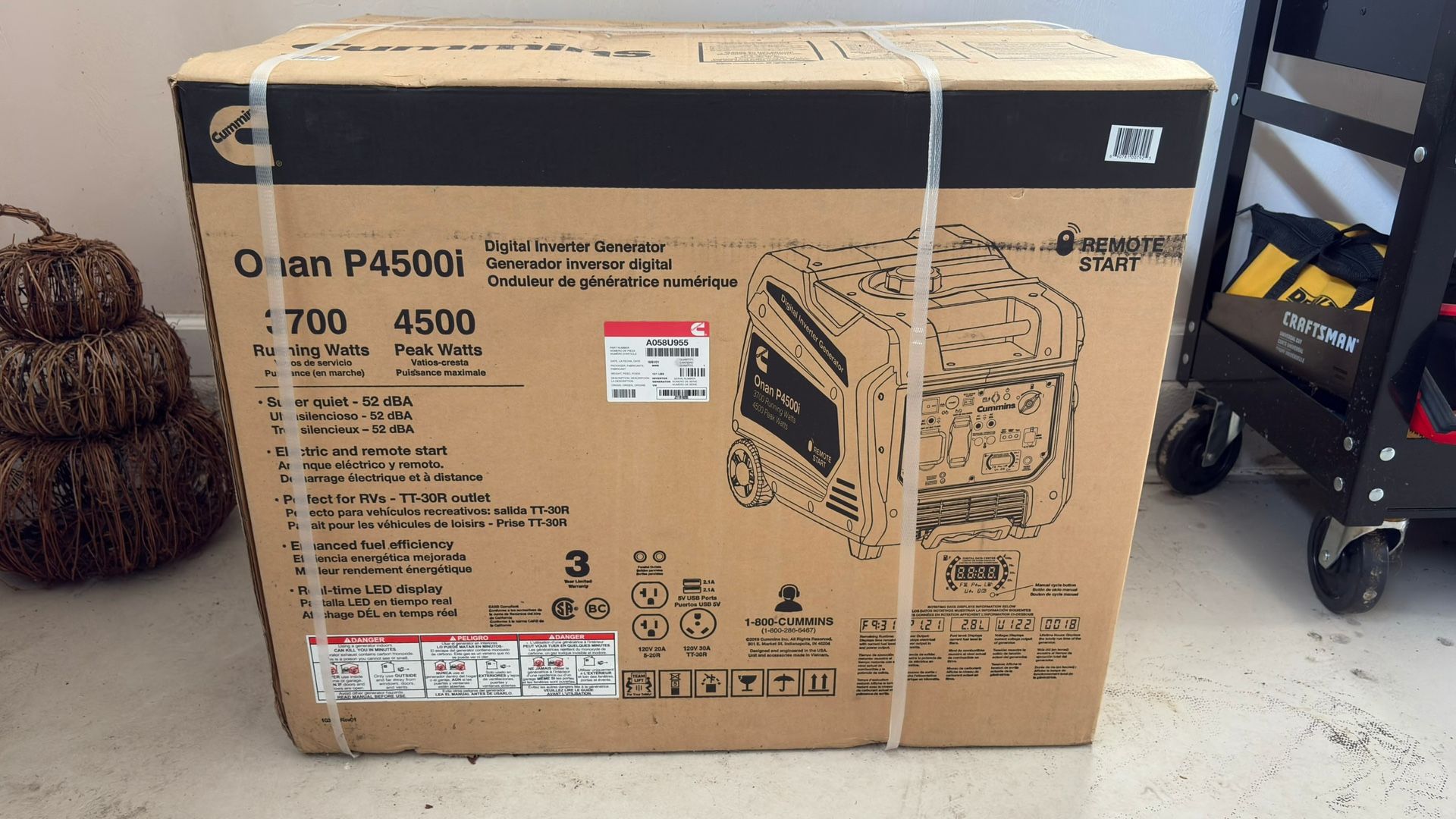 Oman P4500i Gas Generator - New In Box