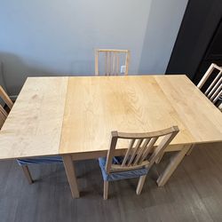 Ikea 4 seater expandable dinning table