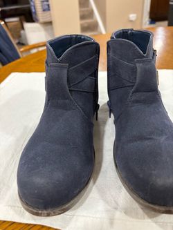 Size 3- JG Blue suede boots