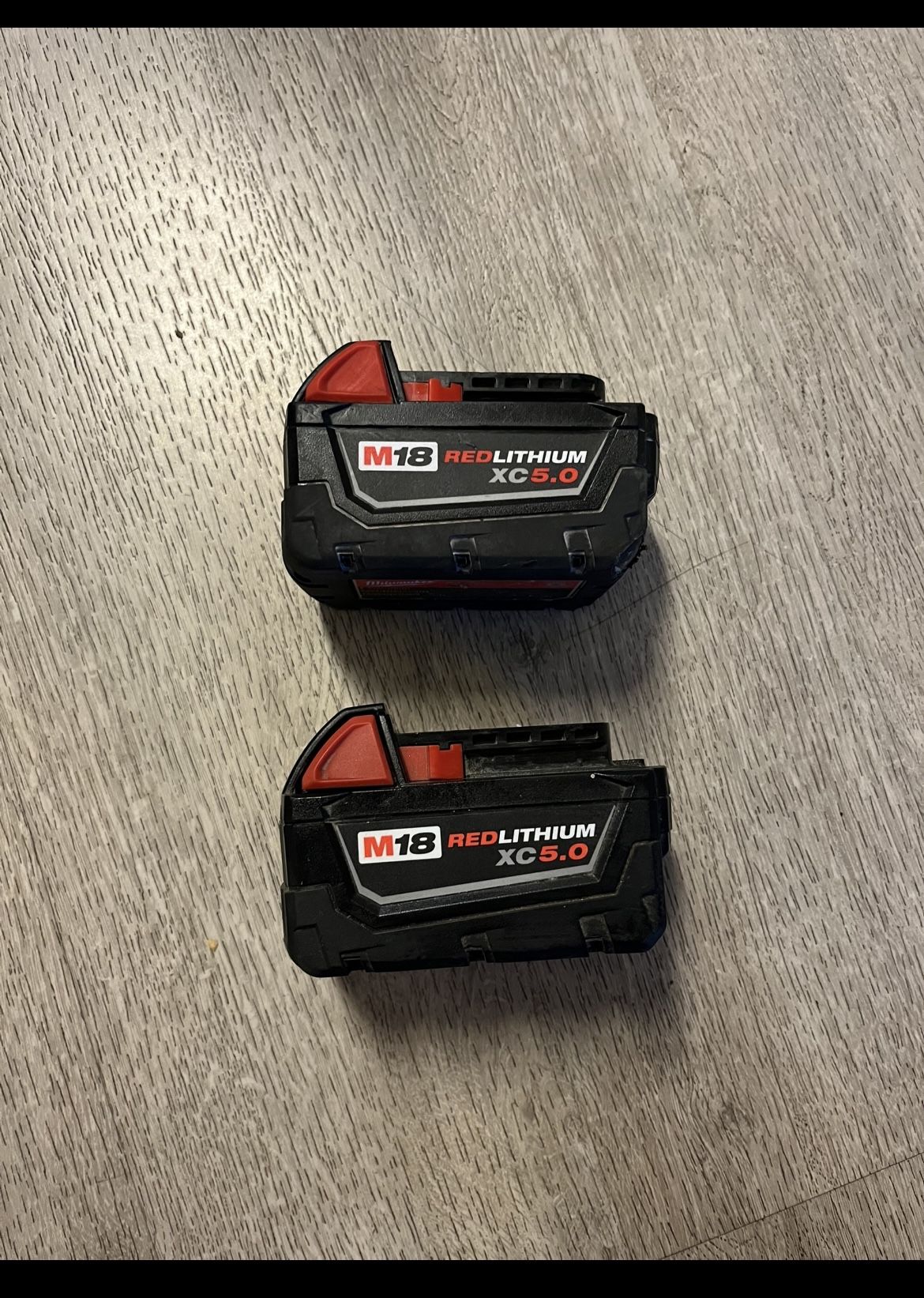 Milwaukee M18 Xc5.0ah Baterias $90 Firme Precio Por Las Dos