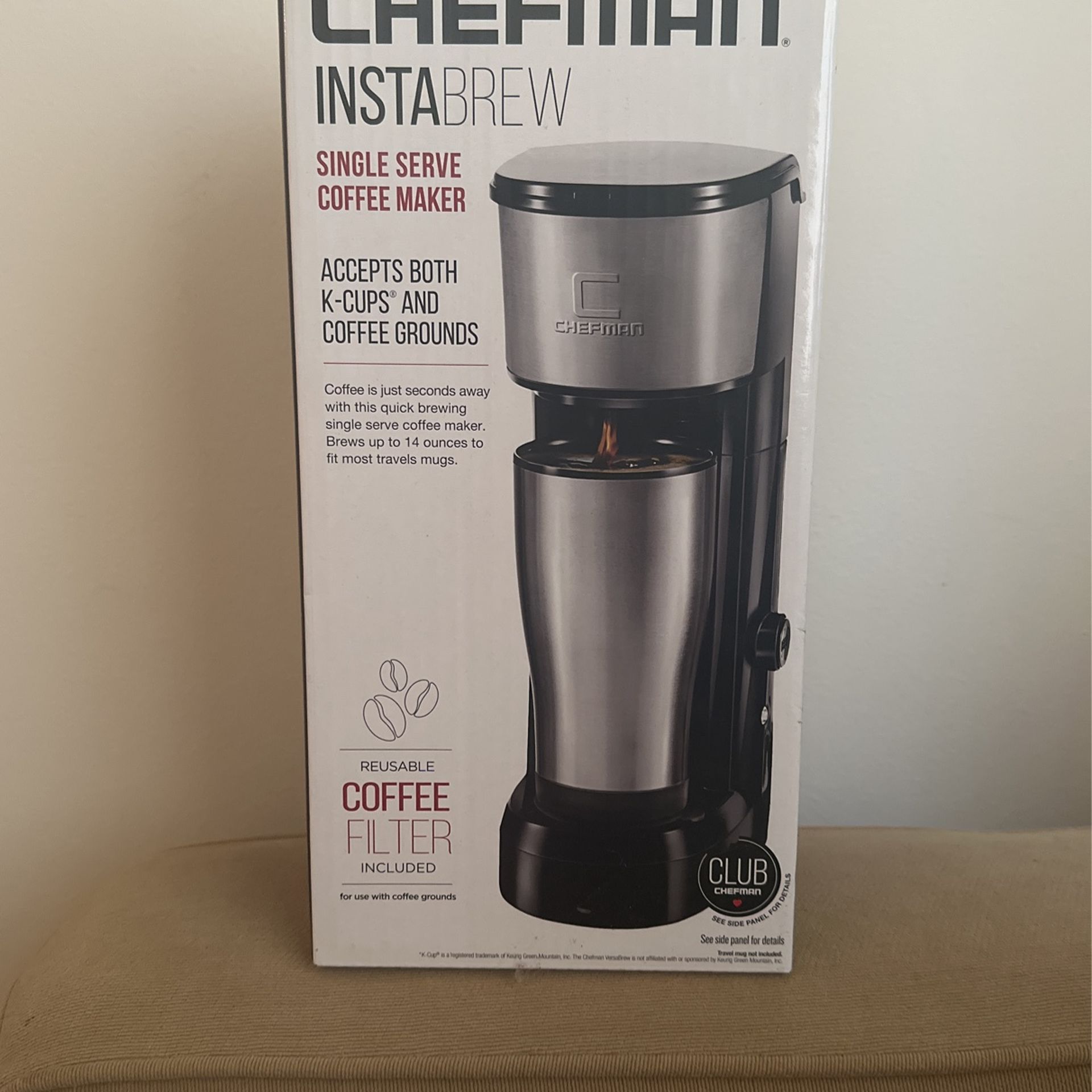 Chefman Instabrew Single Serve Coffee Maker