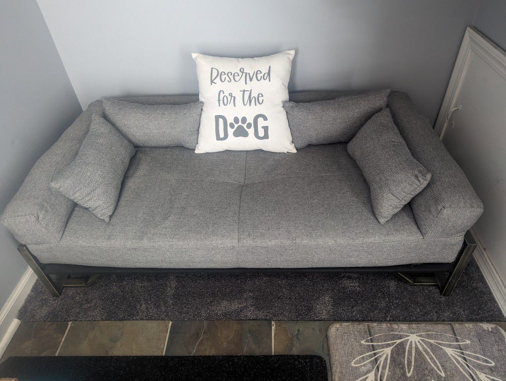 Gray Dog Sectional Couch