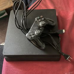 Black Ps4 Slim W/ One Controller 