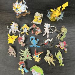 Lot Of Pokemon Pins/Figures