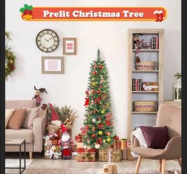 New in the box Christmas tree pre-lit 4ft