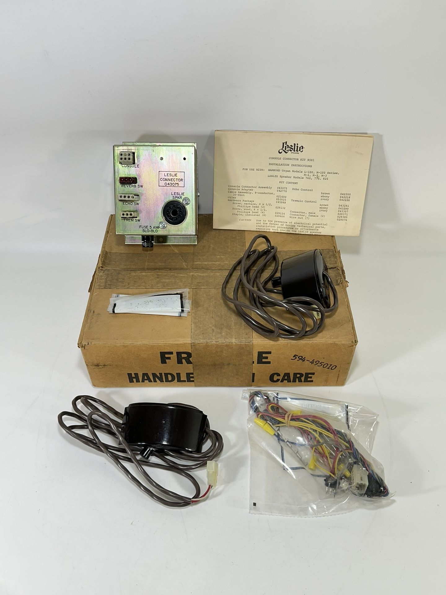 Leslie Console Connector Kit 9501 for Hammond L100 M100 M1 & Leslie 760 770 825