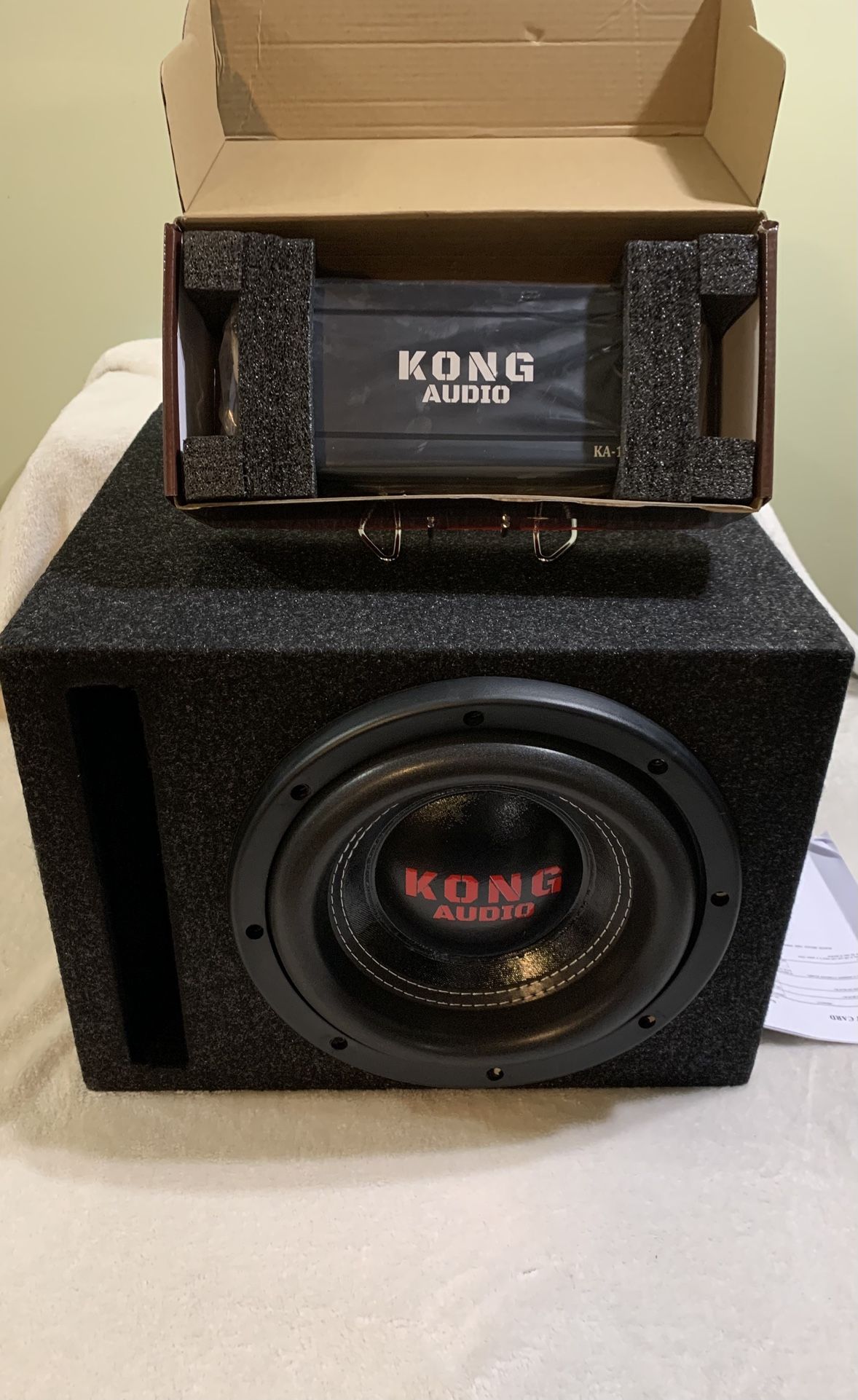 New 10” Car Subwoofer Box Amplifier