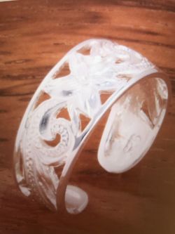 8mm Hawaiian scroll see through toe ring