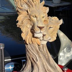 Lion And Lioness Statue 