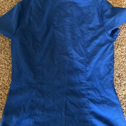 Womens Cherokee XS Royal Blue Scrub Top