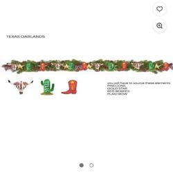 Christmas Lonestar Garland