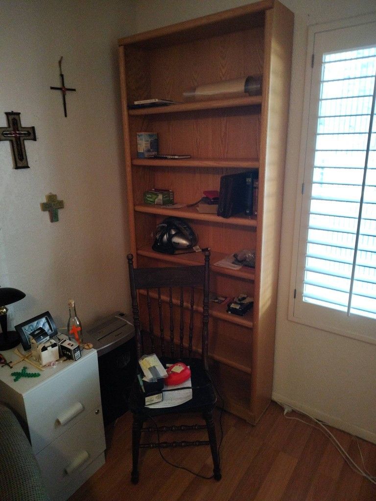 Two Wooden Bookshelves