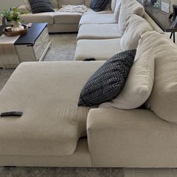 Large Sectional Couch With Chaise Lounge. OBO